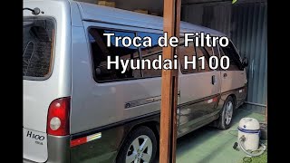 Troca do Filtro de combustível e separador de agua da hyundai H100