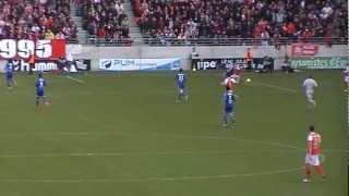 Stade de Reims-Lyon, 07/04/2013, faute sur diégo