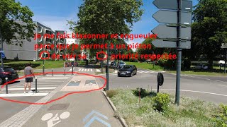 Les cyclistes font n'importe quoi : feu rouge & refus de priorité piéton