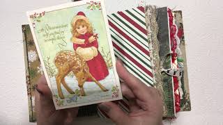 HUGE fabric covered vintage Christmas junk journal | COOL MOM STYLE|! Custom order for Tori! ♥️