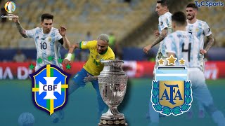 Brasil vs Argentina | Final Copa América 2021 | PARTIDO COMPLETO