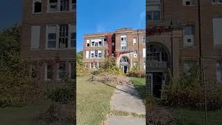 HUGE CREEPY ABANDONED SCHOOL #shorts #abandoned #scary #urbex #school #urbanexploration #creepy