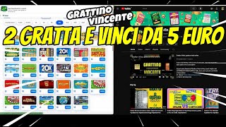 Gratto 2 Gratta e Vinci da 5€ online: #grattaevinci #grattaevincidioggi #grattaevinci