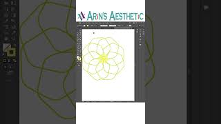 Flower design with Polygon Tool in adobe illustrator