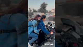 Lady Biker Sanjana Ride Bike with her old girlfriend