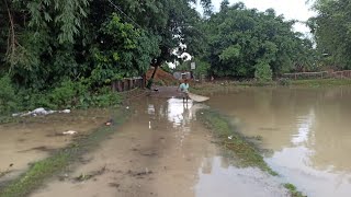 Flood in Village area (04-07-2024) 5.30am)