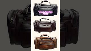 Genuine Leather Traveling Luggage Bags Book Now STEPSCART #leatherbags #travelbags #leathercraft