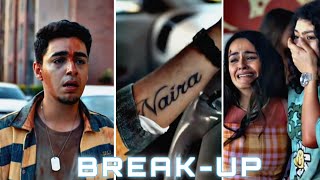 Break - Up 🥺Bagga × Nairaa 💔 College Romance season 3 💞 Efx Status #whatsappstatus #breakup