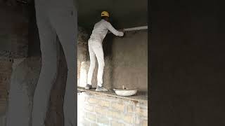 How to plaster a wall#shorts #construction#plaster #youtubeshorts #foryou #trending