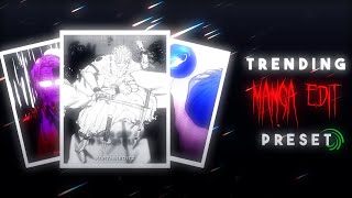 TRENDING MANGA EDIT PRESET || GIVEAWAY #mangaedit #anime #mangapresets