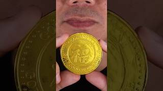 Gold Chocolate 🍫Coin ASMR 😵‍💫#shorts #asmr