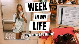 last week of junior year | college week in my life