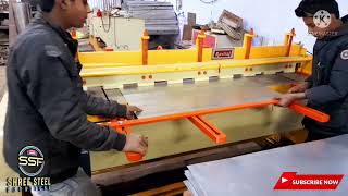 Fast and Effective production mechanical sheet metal shearing machine  #shearingmachine #production