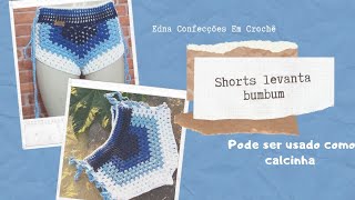 Shorts levanta bumbum em crochê com amarração | Shorts Pinterest (Parte 01) | Shorts Blogueira