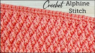 Easy crochet alpine stitch || mudah untuk pemula