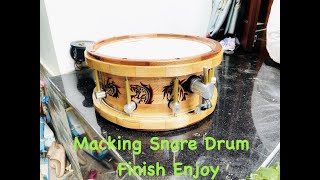 Macking Snare Drum OAK 14x6" finish Enjoy ( Hoàn thành Snare Drum size 14x6 " )