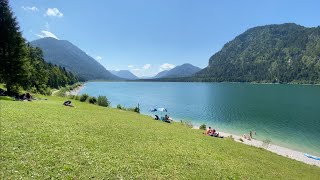 Fahrt zum Sylvensteinsee und weiter zur Isar bei Vorderriß (in 4K)