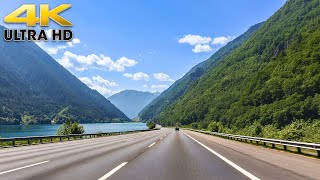 Cascade Mountain Scenic Drive to Seattle Washington 4K