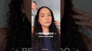 ✨ Inspiração de penteado clean 💕Já salva esse tutorial pra você fazer depois ❣️