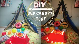 Bed canopy DIY |Decoration at home| Kids Tent house| How to make a bed canopy tent| Home decor ideas