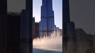 Water fountain Dubai #dubai #burjkhalifa #vlog #shorts