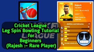 Leg Spin Trick in Cricket League for beginners ( Rare Bowler Rajesh ) | #DLSGAMINGKOLLA