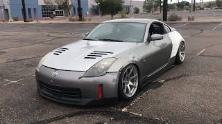 350z custom hood vents