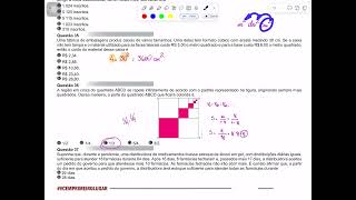 Q35 Uma fábrica de embalagens produz caixas de vários tamanhos. Uma delas tem formato cúbico