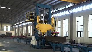 Auto H beam welding line，H beam processing machine