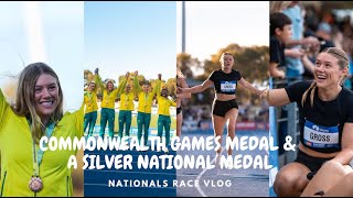 Receiving my Commonwealth Games Medal & a Silver in my first ever 200m National Final | RACE VLOG!!