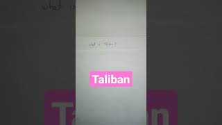 what is Taliban #shorts #youtubeshorts