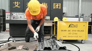 IKING DRAWN ARC STUD WELDING MACHINE WELDING SHEAR CONNECTOR FOR METAL DECK