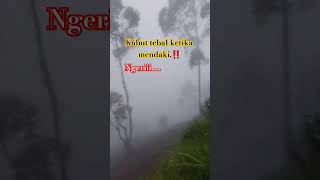 Hati2.!! Klo lagi turun kabut di depan gak keliatan & rawan tersesat... #quotes #naikgunung #pendaki