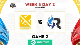 BREN Esports vs RSG PH GAME 2 | MPL PH S11 Week 3 Day 2 | Regular Season