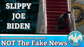 NOT The Fake News / Joe Biden Slips Multiple Times Boarding "Air Force One" #SlippyJoe #SleepyJoe