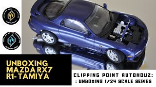 Unboxing Tamiya 1/24 Mazda RX7 R1