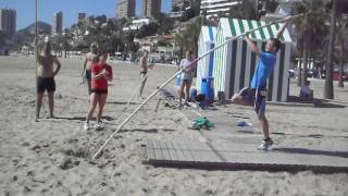 beach pole vault