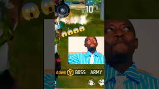 Br rank push 😀 with V Badge. YouTuber Boss Army Eliminate. #shorts #freefire #viralshorts #funny