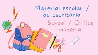 Português A1: Material escolar / de escritório