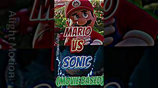 Mario Vs Sonic (Movie Based) | #mario #sonic #supermariobros #sonicthehedgehog #tiktok #youtube