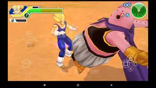 Dragon Ball Z: Tenkaichi Tag Team-PSP-ITA-The BRAVE WARRIOR VEGETA DIES as a HERO against MAJIN BU!