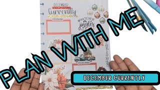 PLAN WITH ME | MY DECEMBER CURRENTLY PAGE | MONTHLY PLANNING SETUP