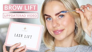 UPPDATERAD TEKNIK | Göra brow lift själv hemma | TESTAR BROW LIFT | TESTAR BROW LAMINATION