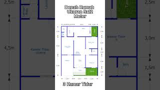 Denah Rumah Ukuran 9x12 Meter  #denahrumah #desianrumah #rumahminimalis #rumah