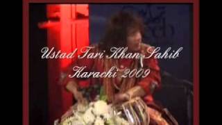 Ustad Tari Khan Sahib -  Karachi 2009, Tihai in Teen Taal