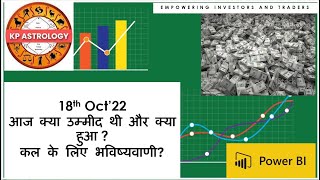 18th Oct’22 आज क्या उम्मीद थी और क्या हुआ ?कल के लिए भविष्यवाणी ?