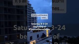 Tropical Storm Debby #tropicalstorm #fortlauderdale #debby #tropical Storm