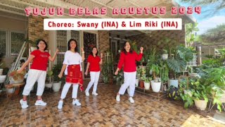 17 Agustus 2024 - Line Dance/ Choreo: Swany (INA) & Lim Riki (INA)/ Demo : d' Deborah Line Dance