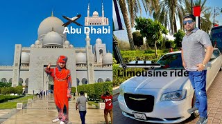 Sheikh Zayed Grand Mosque🕌in Abu Dhabi,|| Limousine Car Ride in Dubai 🚘 ||Luxury Car Ride in Dubai