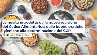 Le novità introdotte dalla nuova revisione del Codex Alimentarius